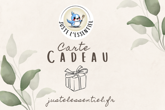 💌 Carte Cadeau Juste L’Essentiel