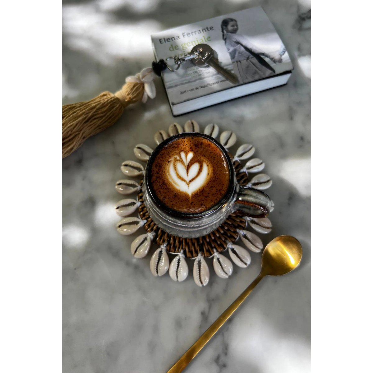 Le Coaster Colonial Shell - Brun Naturel