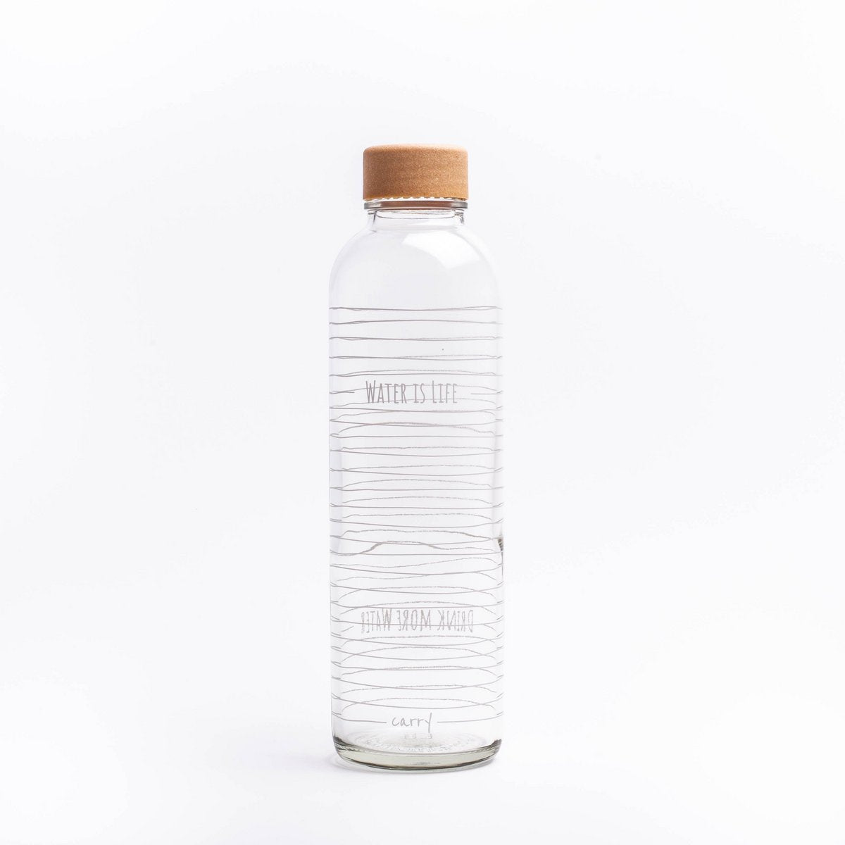 L'EAU C'EST LA VIE Bouteille en verre de 0,7 l