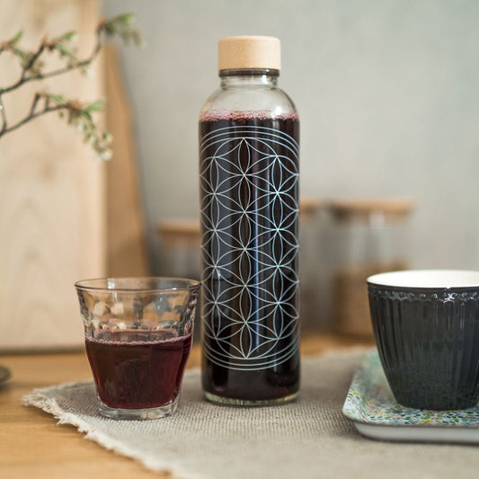 FLEUR DE VIE Bouteille en verre 0,7 l