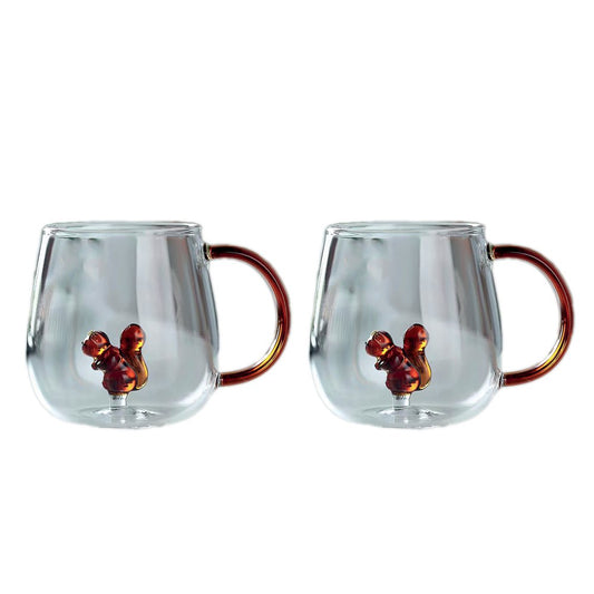 Tasses à thé écureuil - lot de 2