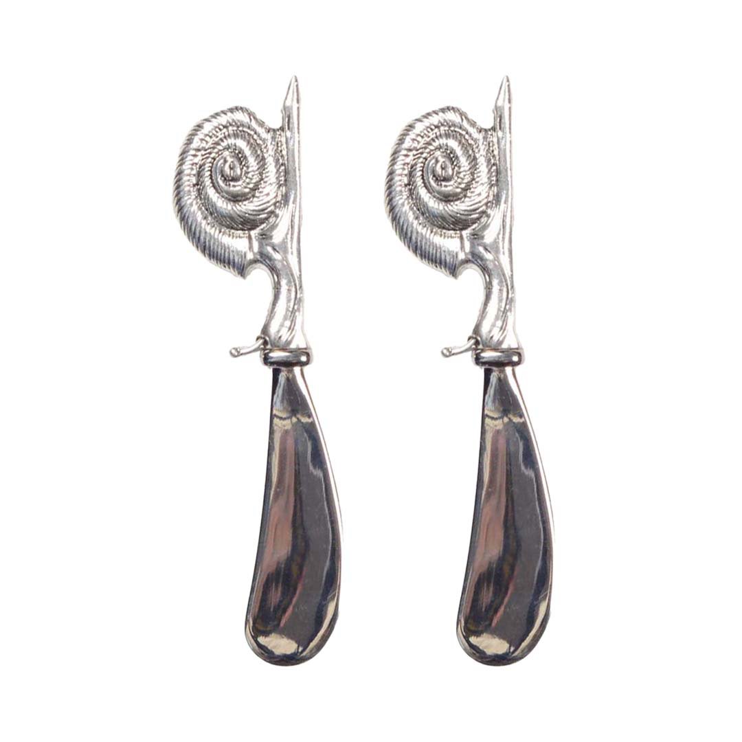 Tartineur escargot argent - lot de 2