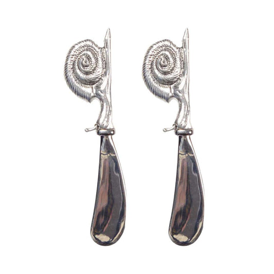 Tartineur escargot argent - lot de 2