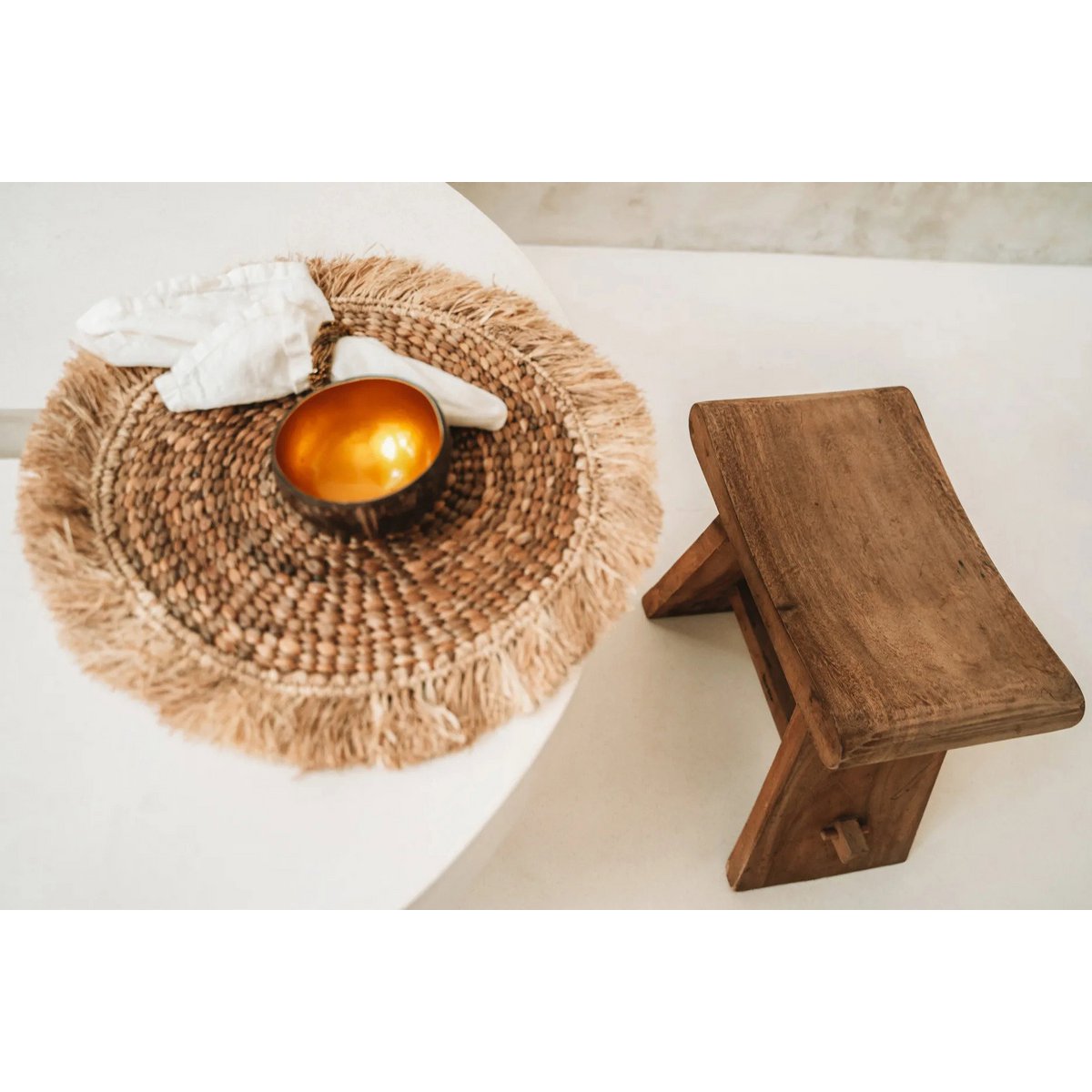 Set de Table Raphia Jacinthe d'Eau - Naturel