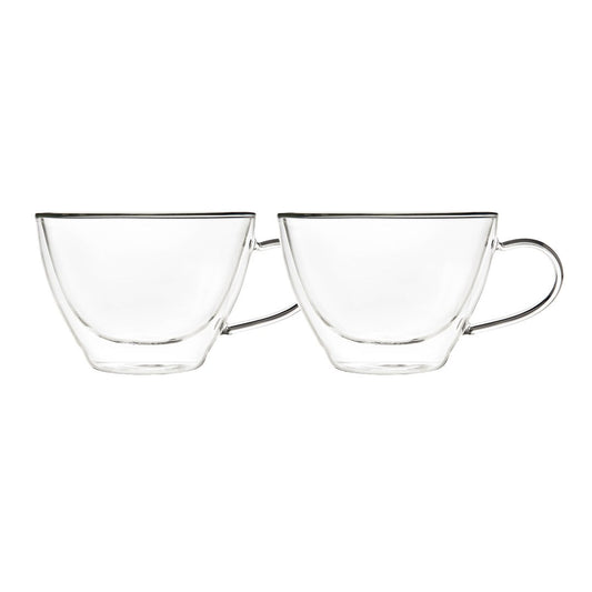 Tasses à chocolat chaud double paroi 370ml - lot de 2