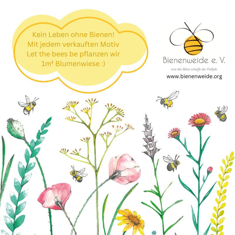 LET THE BEES BE Bouteille en verre de 0,7 litre