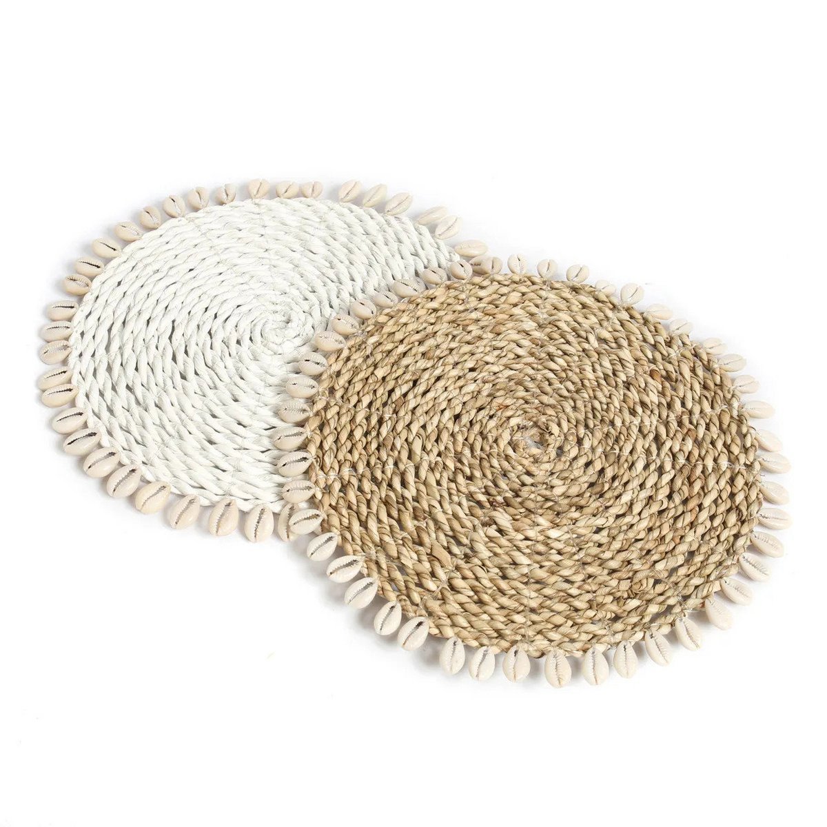 Sous-verre Seagrass Shell Pan - Naturel
