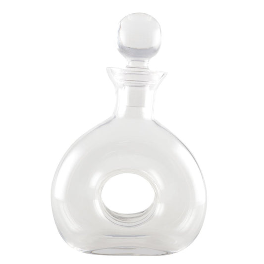 Carafe à whisky en verre avec trou 19x27.5cm