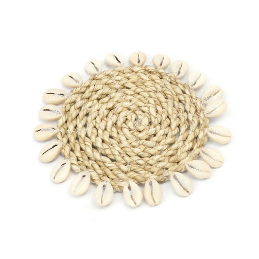 Coaster Seagrass Shell - Naturel