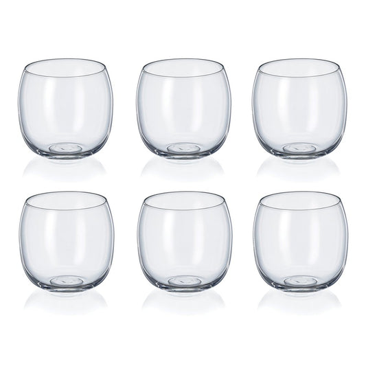 Verres à eau bas 485ml uni boule - lot de 6