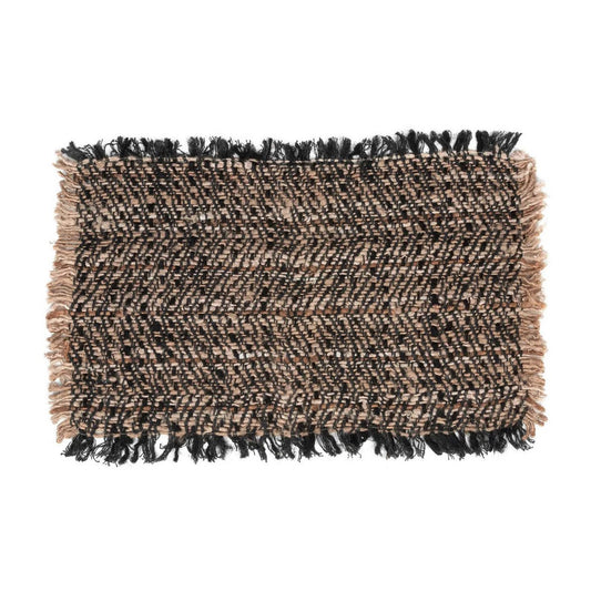 Set de Table en coton tissé main Oh My Gee - Cuivre Noir - Lot de 4