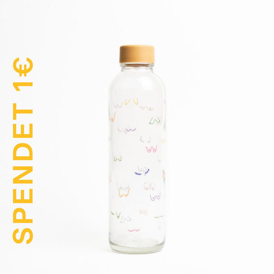 BOOBIES Bouteille en verre de 0,7 l