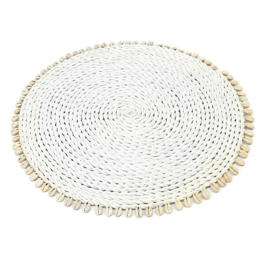 Napperon Shell Seagrass - Blanc