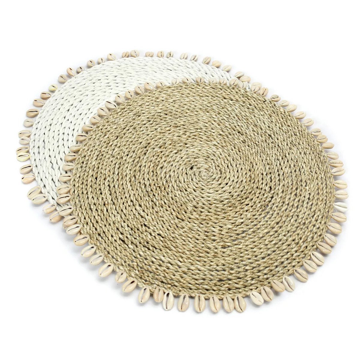 Napperon Shell Seagrass - Blanc