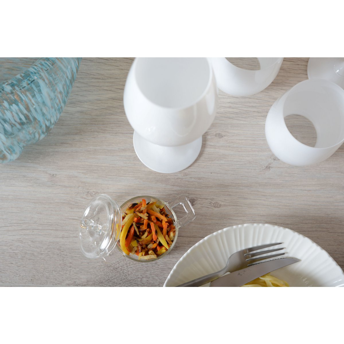 Mini casserolette en verre 7x11x6cm